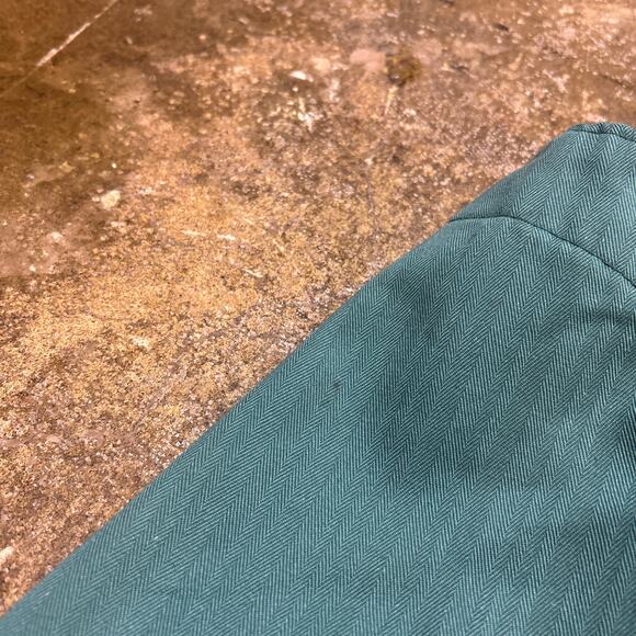 Vintage 60s Penneys Big Mac Herringbone Overalls Size 36S Green - Picture 8 of 10